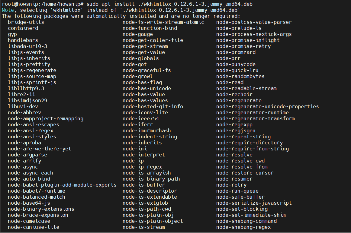 Install ODOO Howsnip