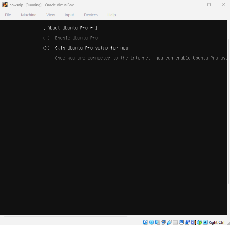 Install Ubuntu Server on VirtualBox Howsnip