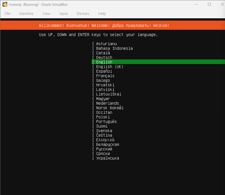 Install Ubuntu Server on VirtualBox Howsnip