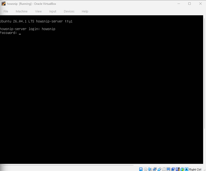 Install Ubuntu Server on VirtualBox Howsnip
