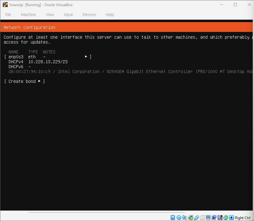 Install Ubuntu Server on VirtualBox Howsnip