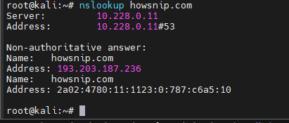 Kali Linux Commands Howsnip
