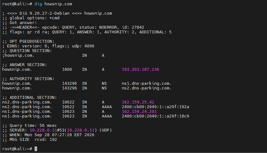 Kali Linux Commands Howsnip