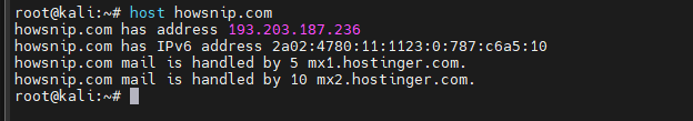 Kali Linux Commands Howsnip