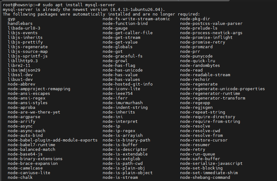 LEMP Install Howsnip