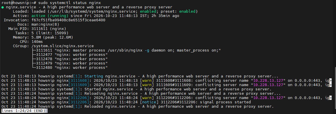 LEMP Install Howsnip