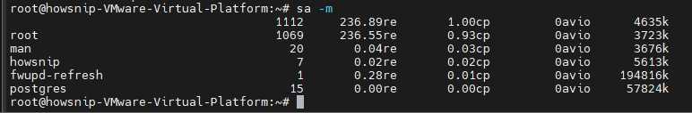 Linux User Activity Howsnip