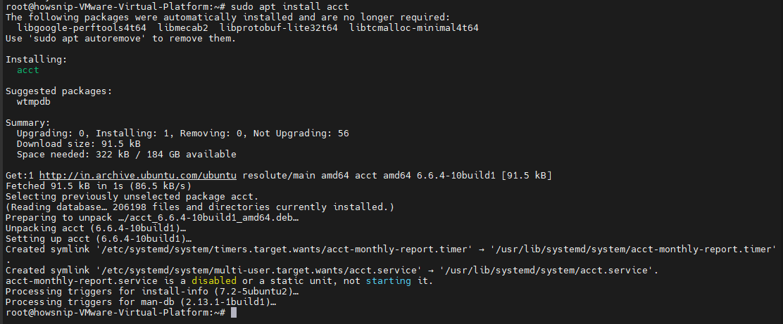 Linux User Activity Howsnip