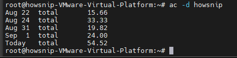 Linux User Activity Howsnip