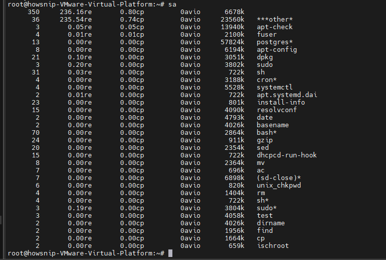 Linux User Activity Howsnip