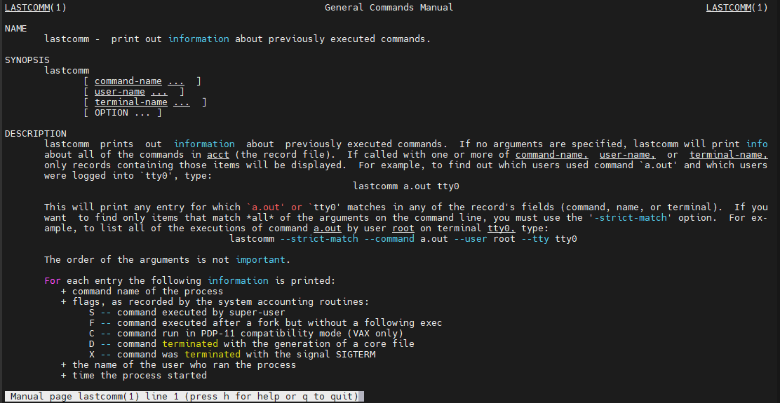 Linux User Activity Howsnip