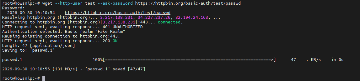 Linux wget commands howsnip