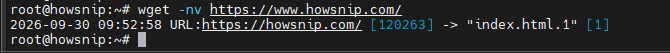 Linux wget commands howsnip