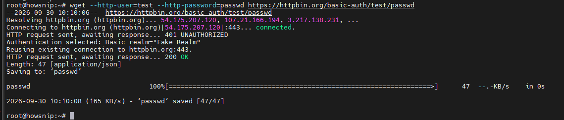 Linux wget commands howsnip