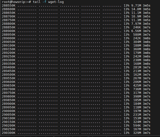Linux wget commands howsnip