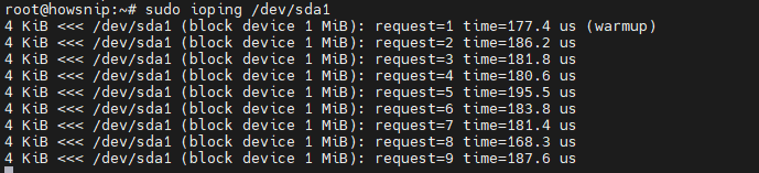 Measuring Disk Activity Howsnip