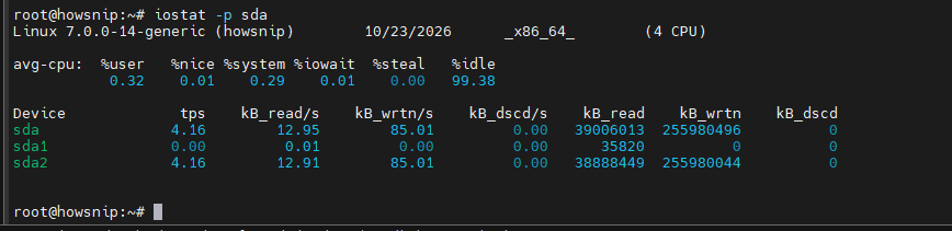 Measuring Disk Activity Howsnip