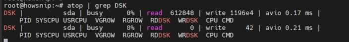 Measuring Disk Activity Howsnip