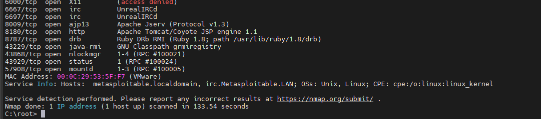 Metasploitable2 Walkthrough Howsnip