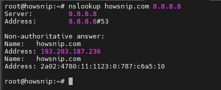Nslookup Commands Howsnip