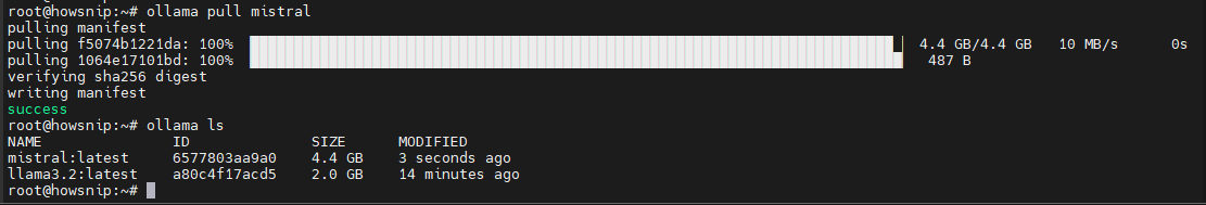 Olama Install Howsnip