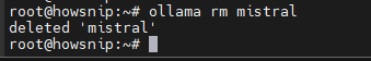 Olama Install Howsnip
