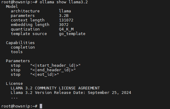 Olama Install Howsnip