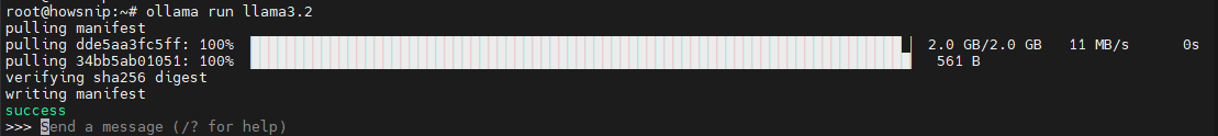 Olama Install Howsnip