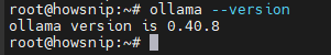 Olama Install Howsnip