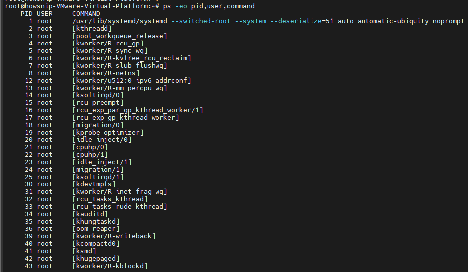 PS Commands Howsnip