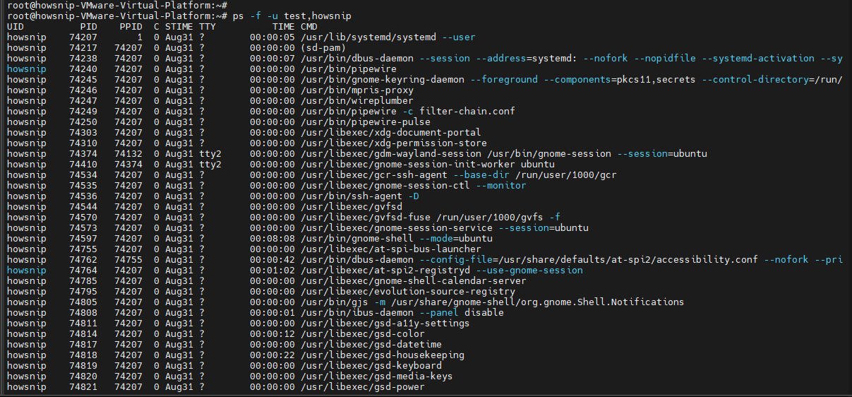 PS Commands Howsnip
