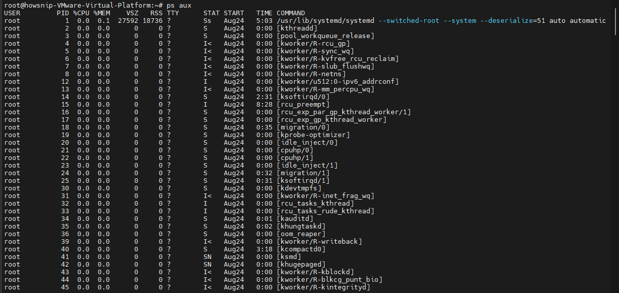 PS Commands Howsnip