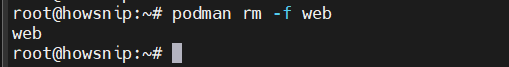 Podman Install Howsnip