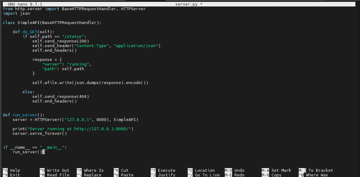 Python HTTP Server