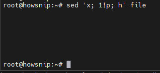 Sed Command Howsnip