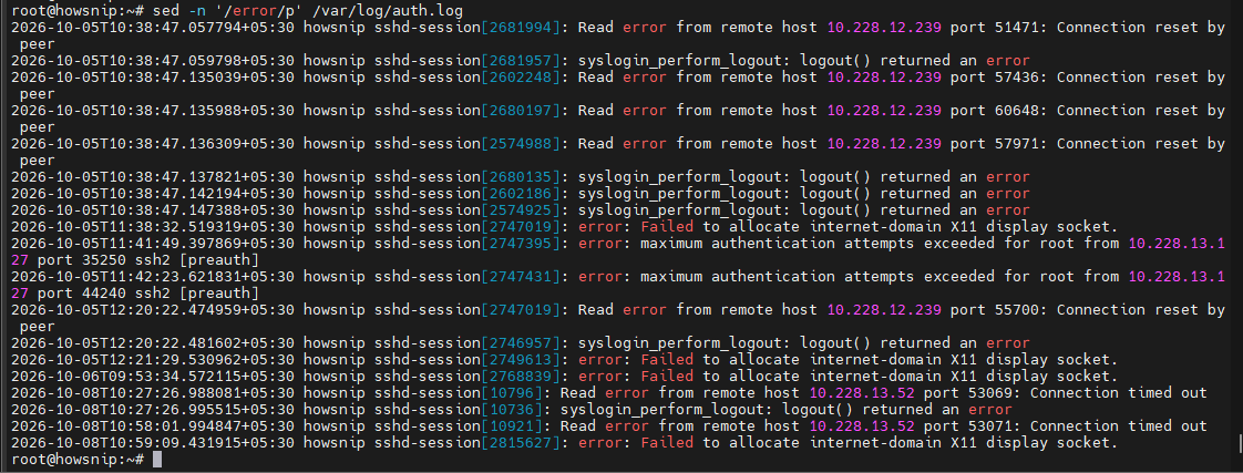 Sed Command Howsnip
