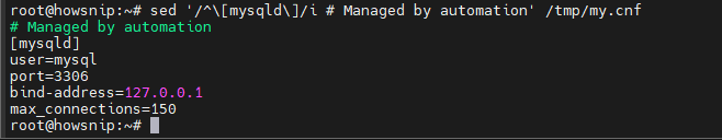 Sed Command Howsnip