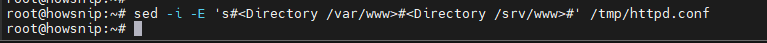 Sed Command Howsnip