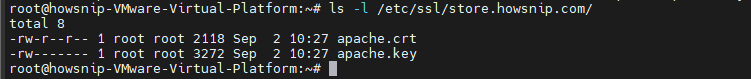 Self Signed SSL Howsnip
