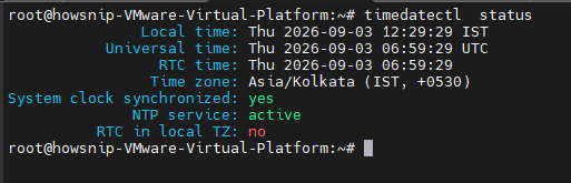 Set Timezone linux Howsnip