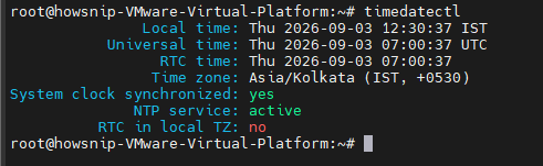 Set Timezone linux Howsnip