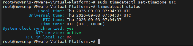 Set Timezone linux Howsnip