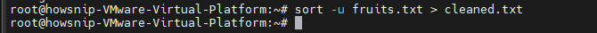 Sort and Uniq Commands Howsnip