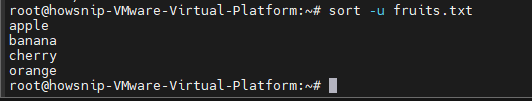 Sort and Uniq Commands Howsnip