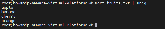 Sort and Uniq Commands Howsnip