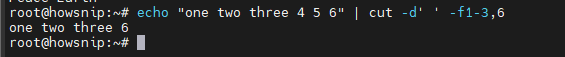 Substrings Linux Howsnip