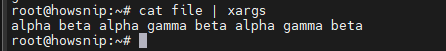 Substrings Linux Howsnip