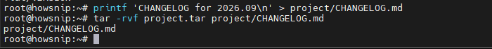 Tar Command Linux