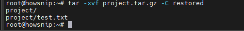 Tar Command Linux