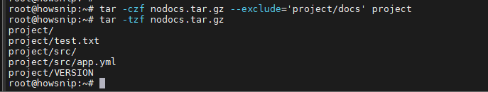 Tar Command Linux